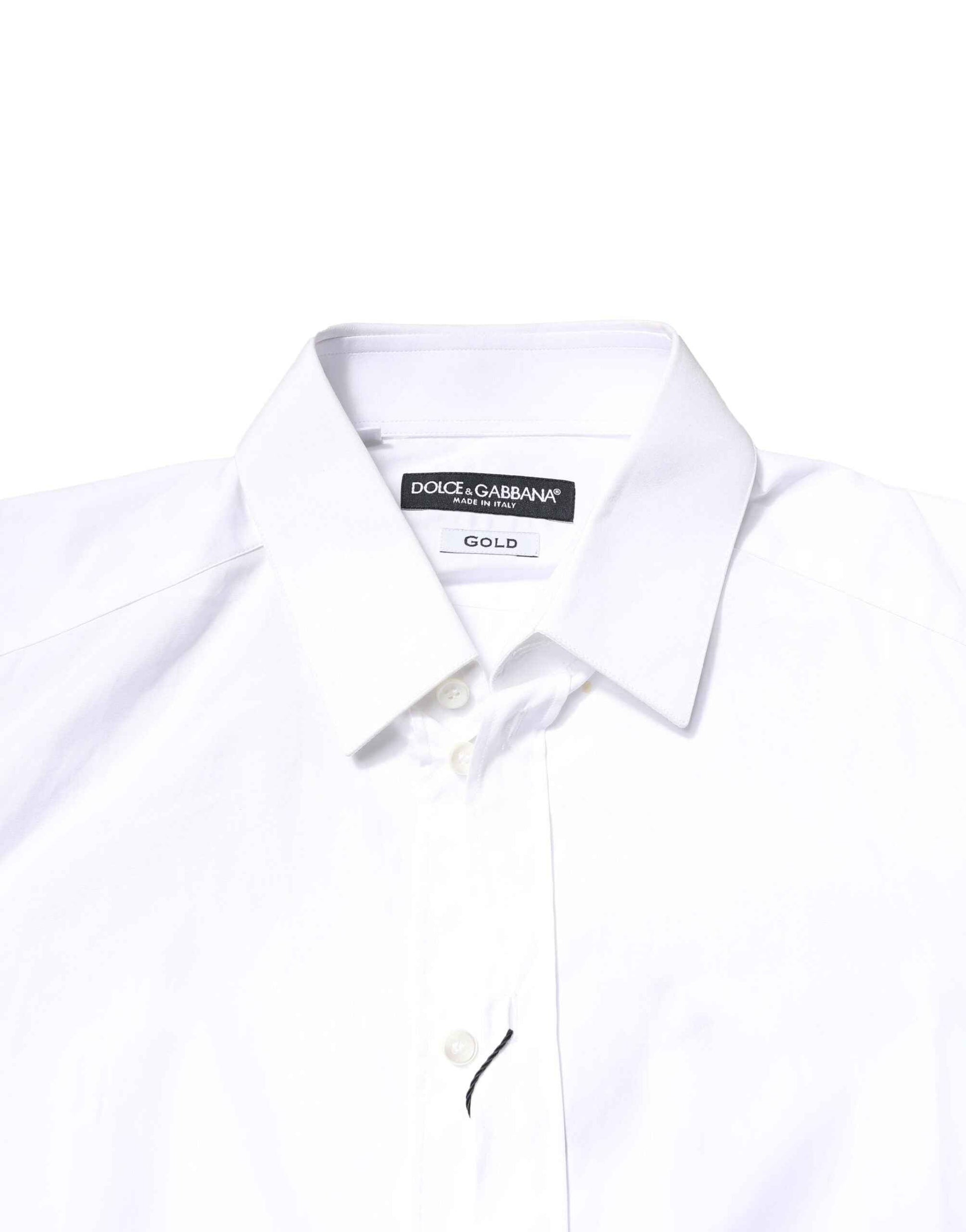 White GOLD Cotton Long Sleeves Men Dress Shirt