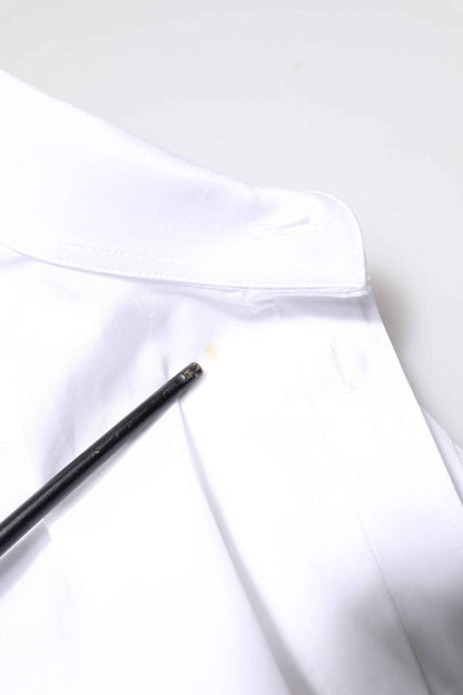 White GOLD Cotton Long Sleeves Men Dress Shirt