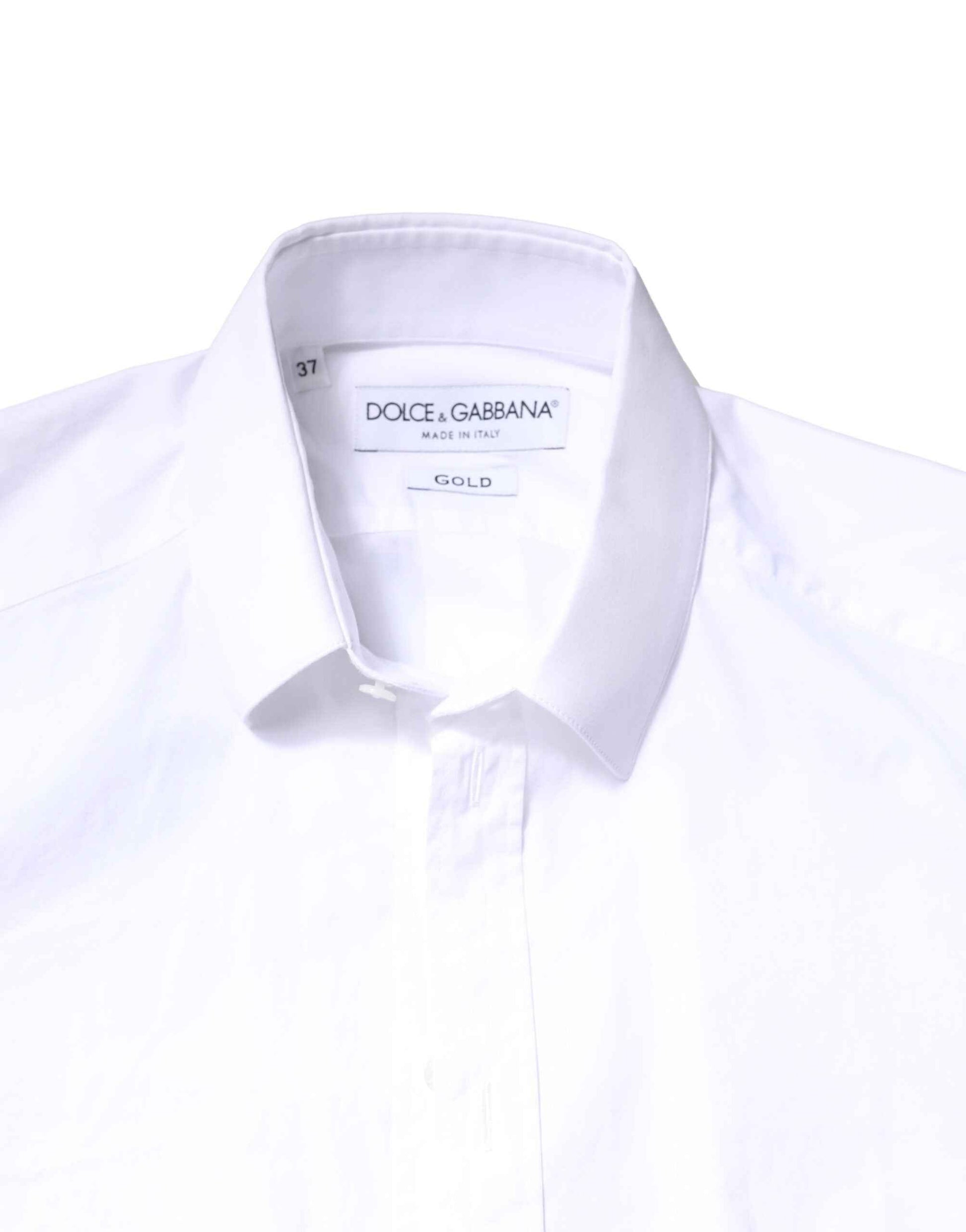 White GOLD Cotton Long Sleeves Dress Shirt