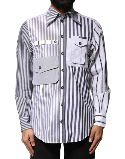 Multicolor Striped Button Down Casual Shirt