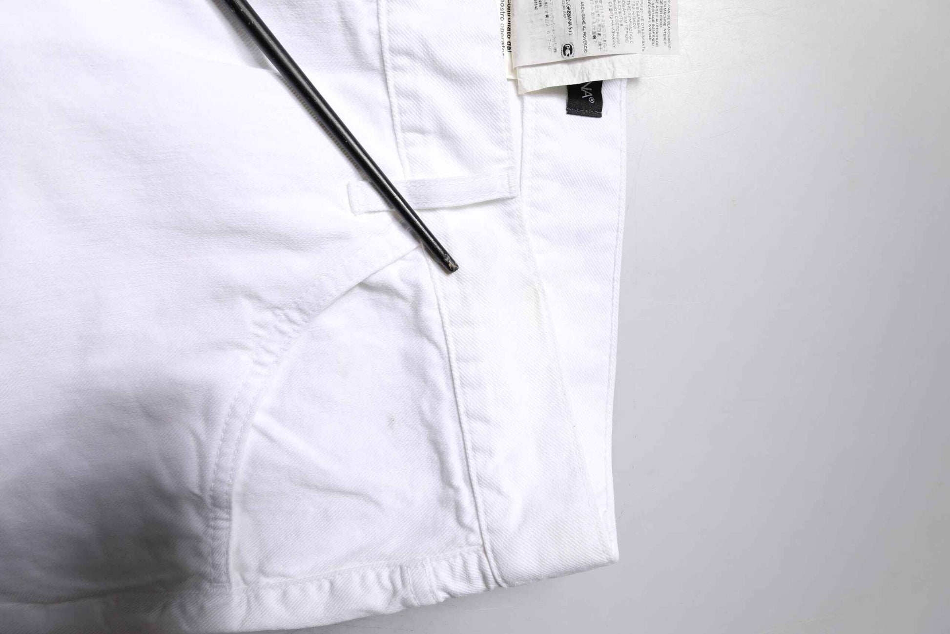 White Cotton Straight Men Denim Jeans
