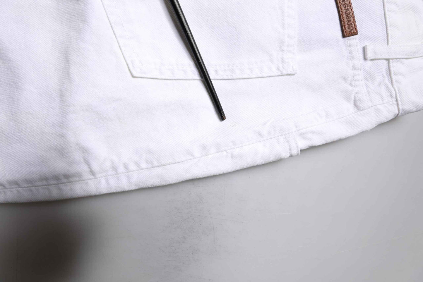 White Cotton Straight Men Denim Jeans