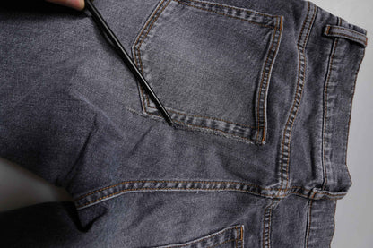 Dark Gray Cotton Stretch Skinny Denim Jeans