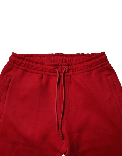 Red DG Logo Cotton Jogger Men Sweatpants Pants