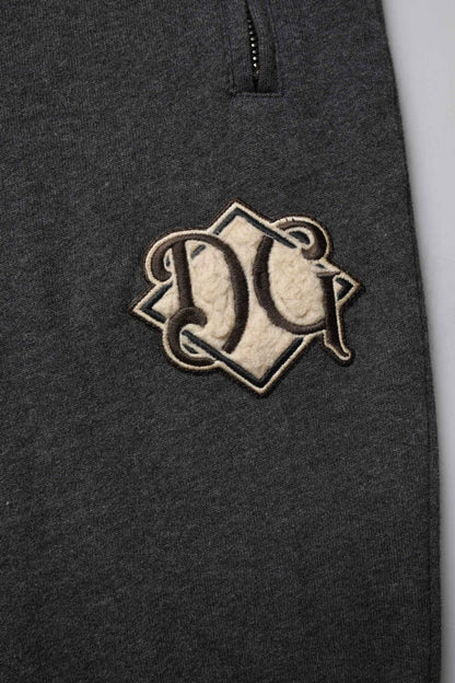 Dark Gray Logo Cotton Jogger Sweatpants Pants