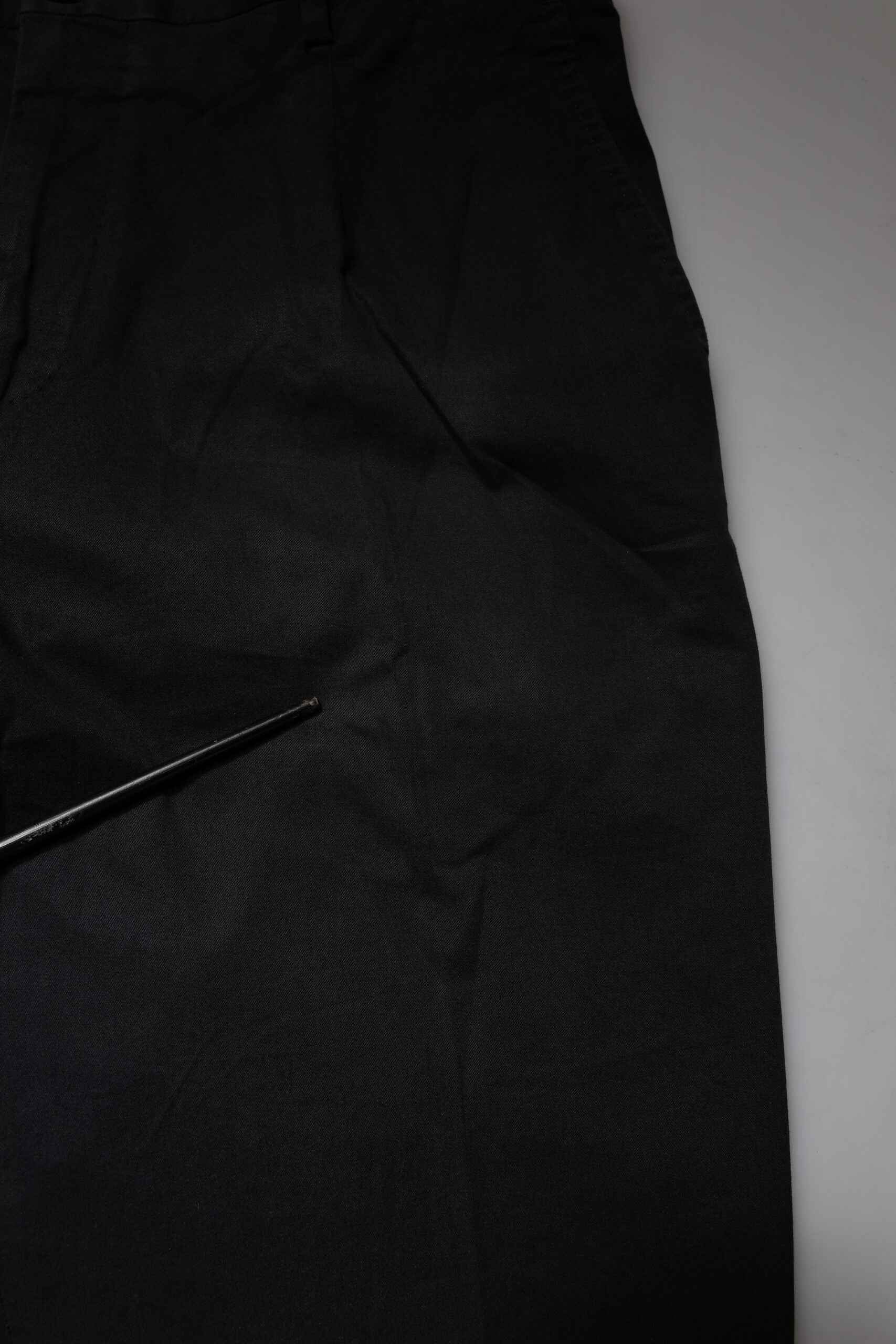 Black Cotton Stretch Skinny Dress Formal Pants