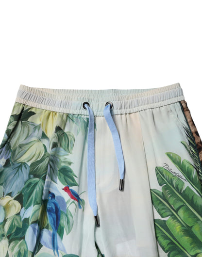 Multicolor Tropical Jogger Sweatpants Pants