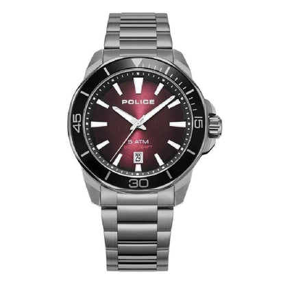 Gray Stainless Steel Dress Watch