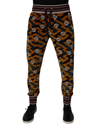 Multicolor Logo Monogram Jogger Sweatpants Pants