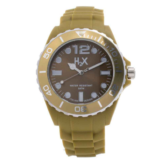Brown Rubber Sport Watch