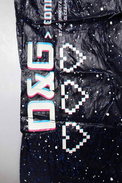 Dark Blue DG Game Print Cotton Jogger Pants