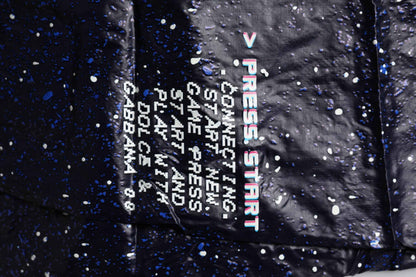 Dark Blue DG Game Print Cotton Jogger Pants