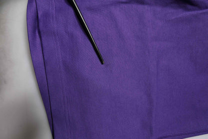 Purple Cotton Men Bermuda Sweatshorts Shorts