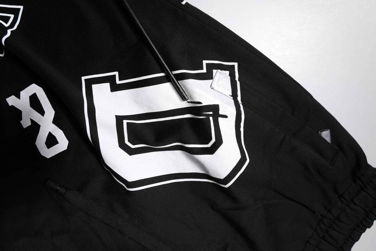 Black Logo Cotton Bermuda Sweatshorts Shorts