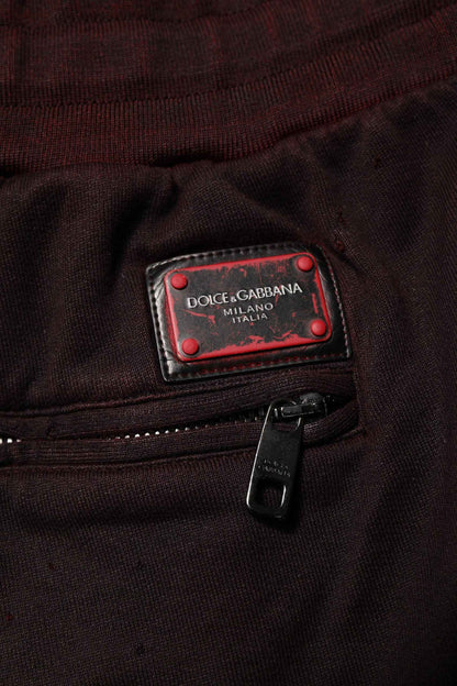 Bordeaux Cotton Bermuda Sweatshorts Shorts