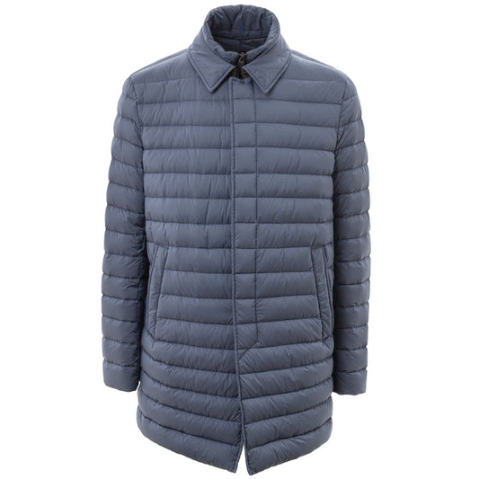 Blue Polyester Coat