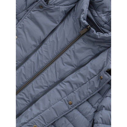 Blue Polyester Coat