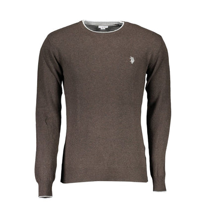 Brown Wool Men's Sweater