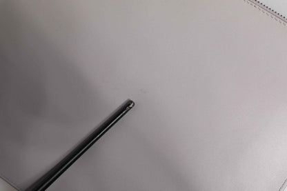 Gray Solid Leather DG Logo Men Clutch Zip Pouch Bag