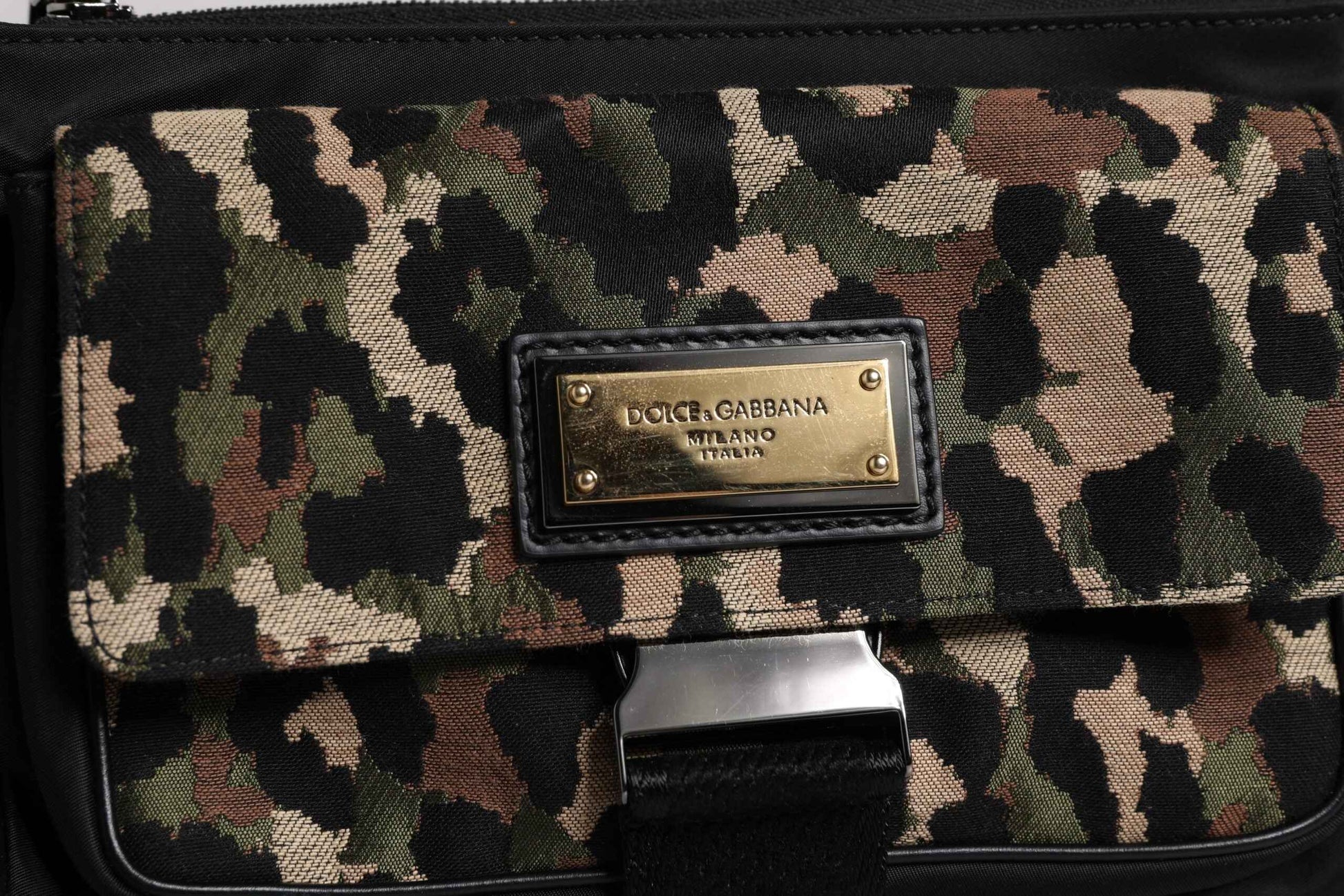 Multicolor Leopard Jacquard Crossbody Bag