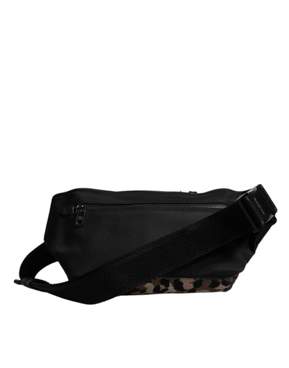 Multicolor Leopard DG Logo Belt Waist Fanny Pack Bag