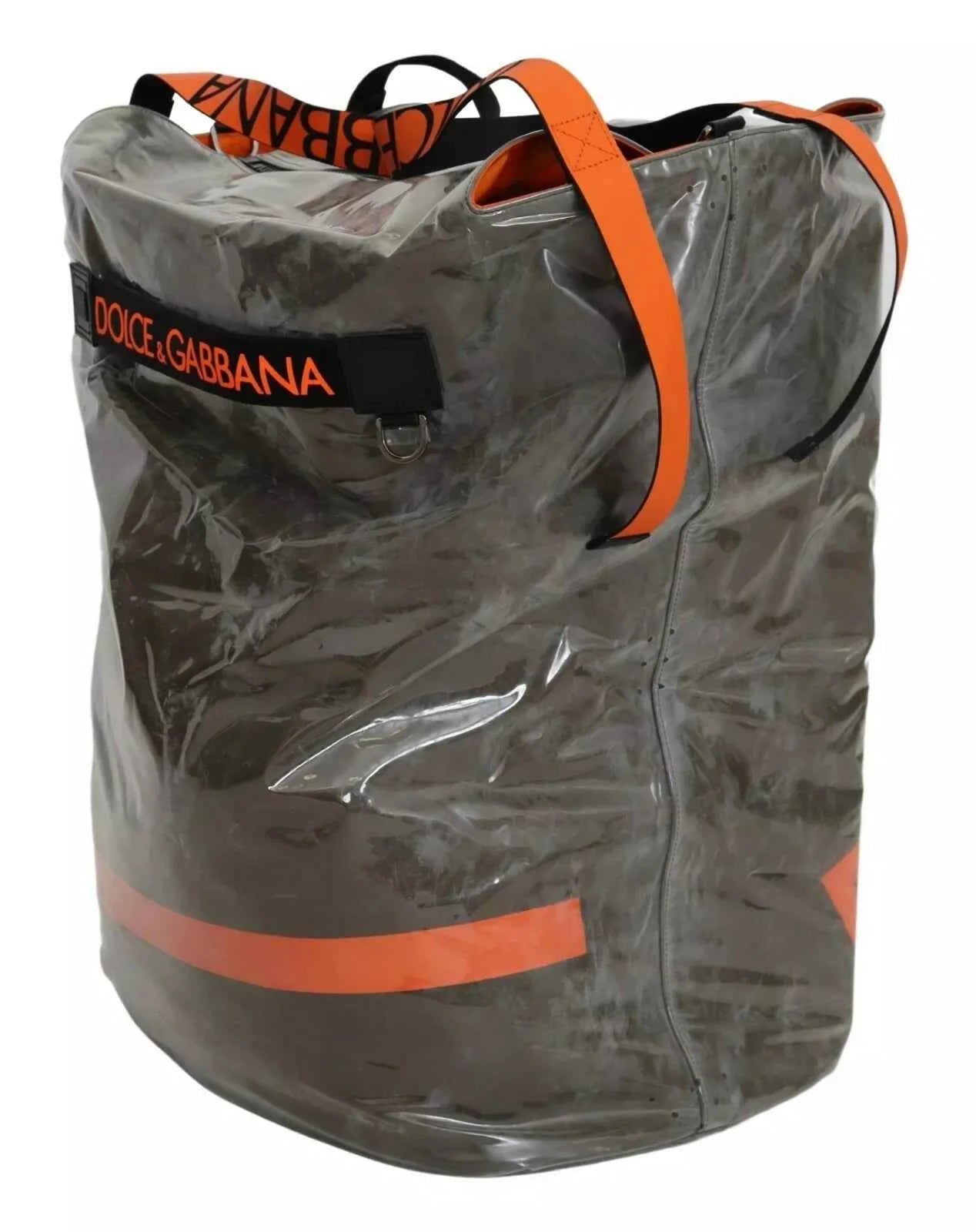 Green Fashion Expression Oversized Plastic Tote Bag