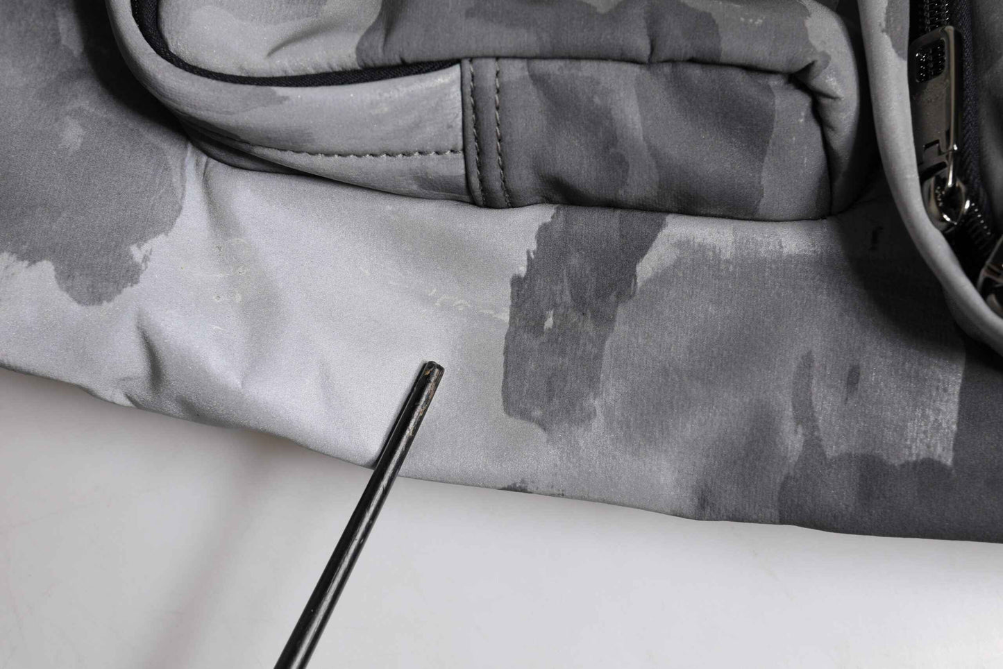Black Camouflage Shoulder Strap Logo Plaque Bag