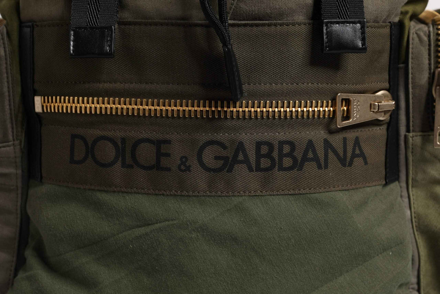 Military Green Patchwork Travel Backpack Bag