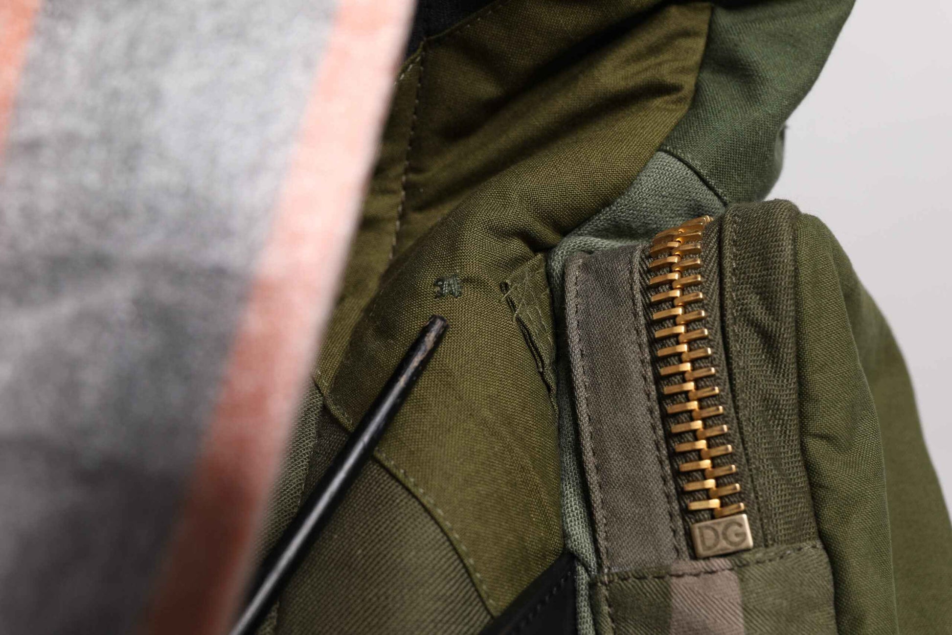 Military Green Patchwork Travel Backpack Bag