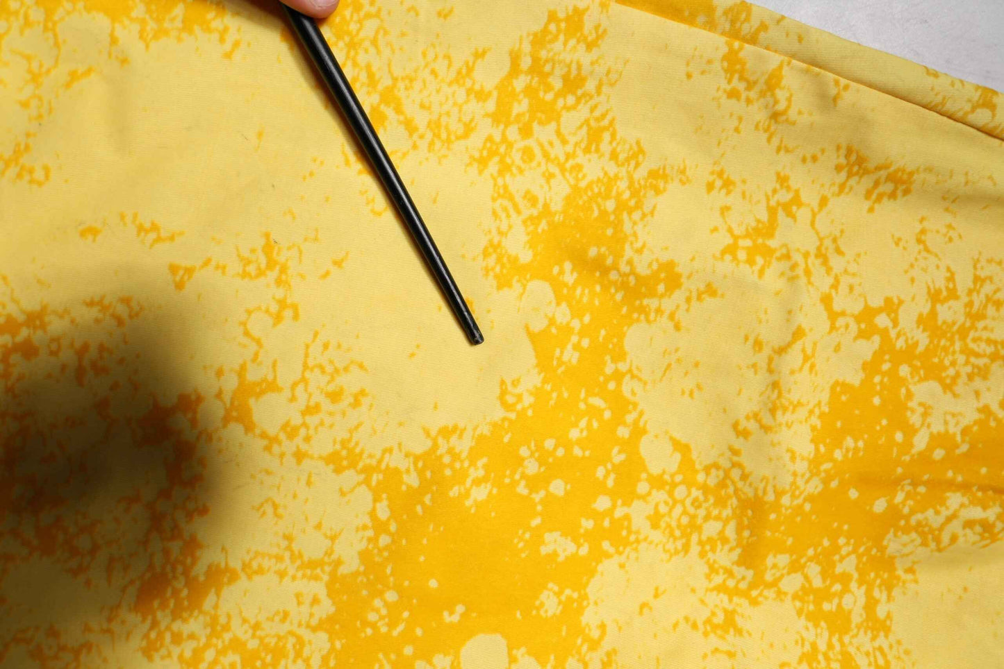Yellow Tie Dye Cotton Straight Denim Jeans