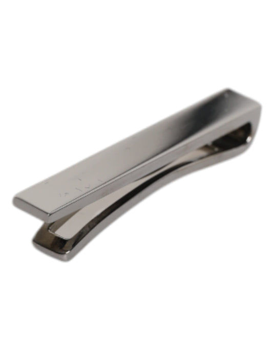 Black Tone Brass Logo Branded Tie Clip Bar