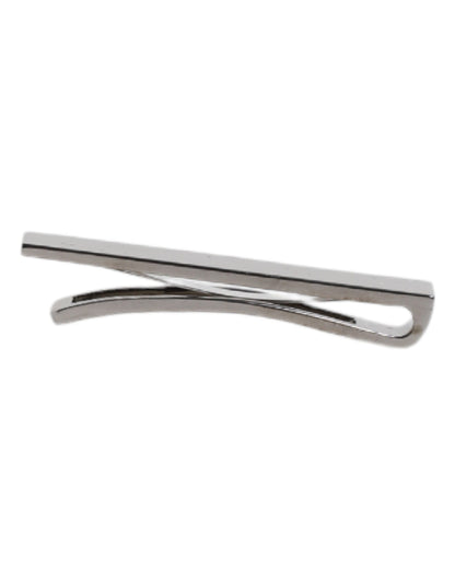 Black Tone Brass Logo Branded Tie Clip Bar