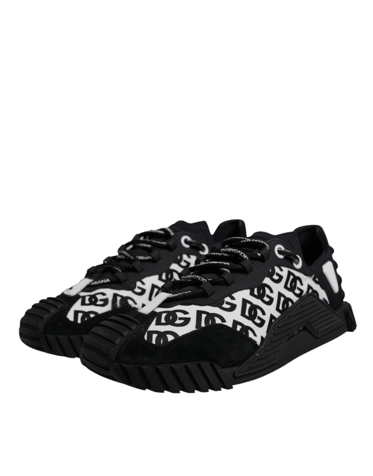 Black Logo Lace Up Low Top NS1 Sneakers Shoes