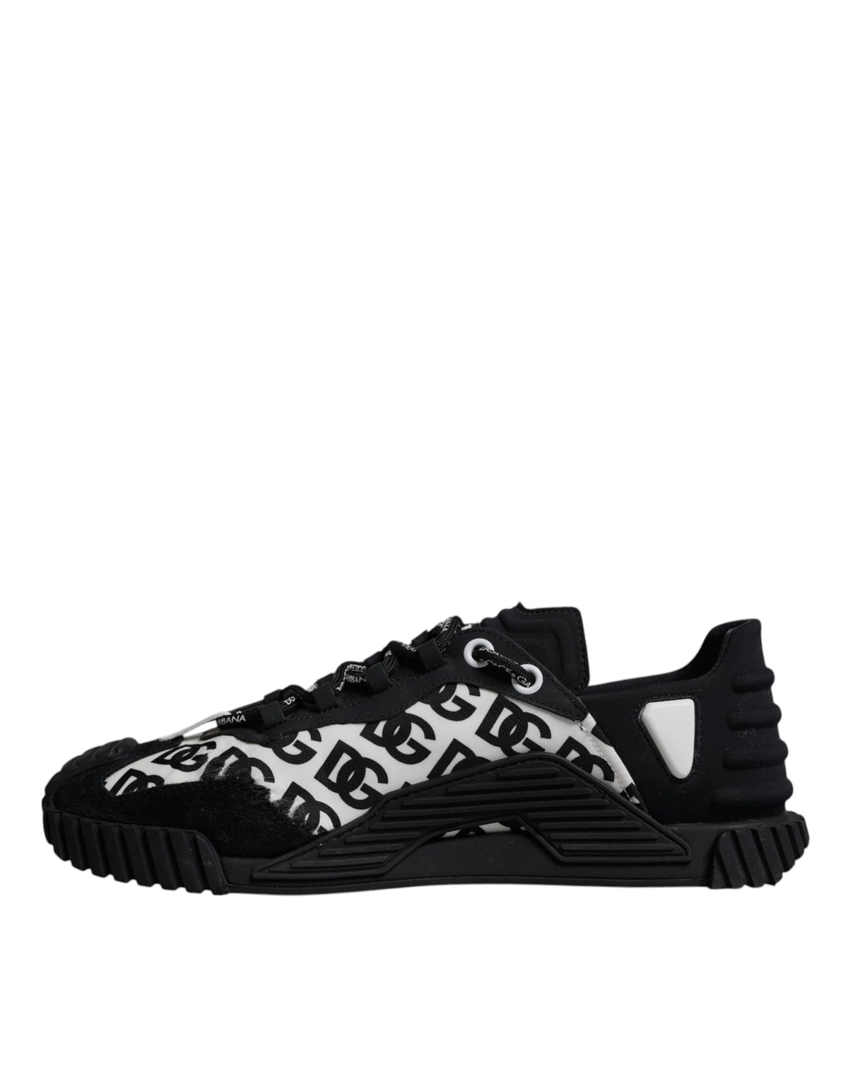 Black Logo Lace Up Low Top NS1 Sneakers Shoes
