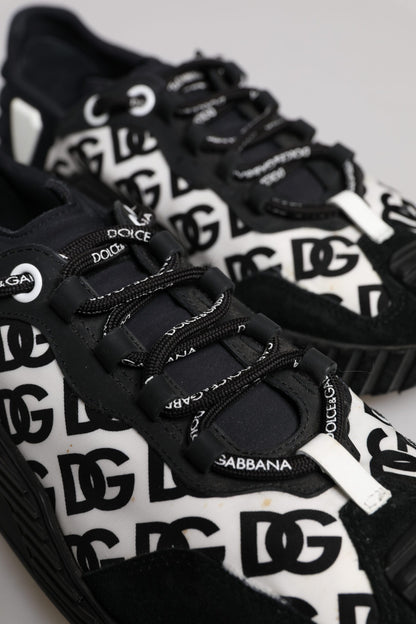 Black Logo Lace Up Low Top NS1 Sneakers Shoes