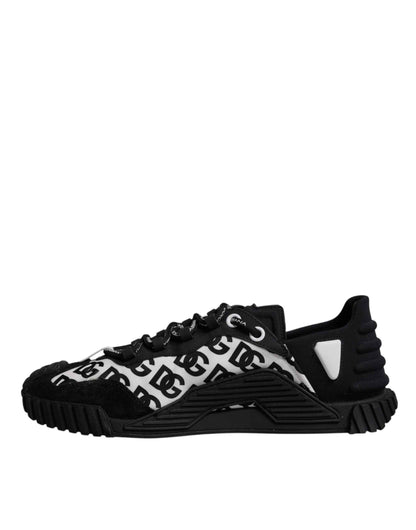 Black Logo Lace Up Low Top NS1 Sneakers Shoes