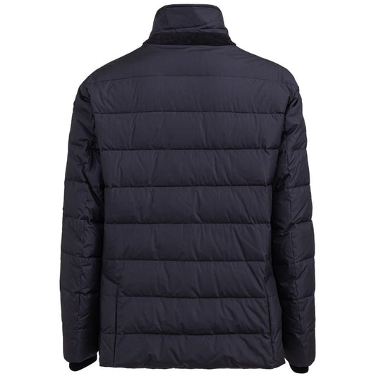 Blue Polyester Coat