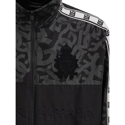 Black Polyester Shell Jacket