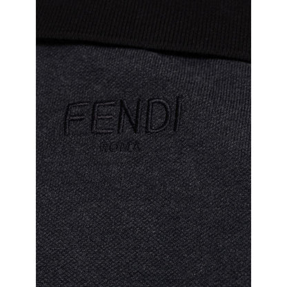 Black Cotton Polo Shirt