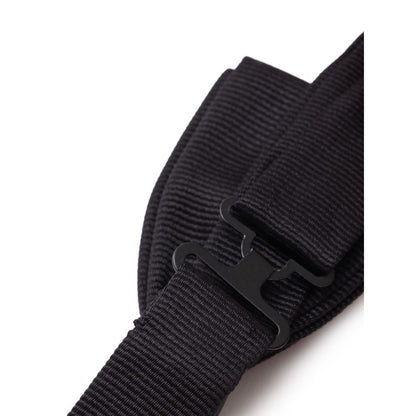 Black Silk Bowtie