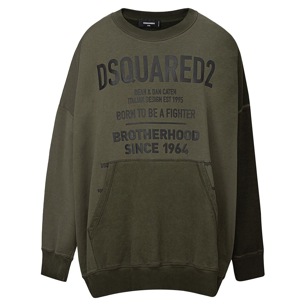 Green Cotton Sweatshirt