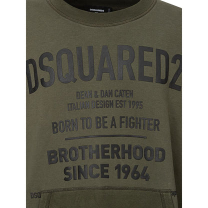 Green Cotton Sweatshirt