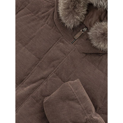 Brown Cotton Bomber