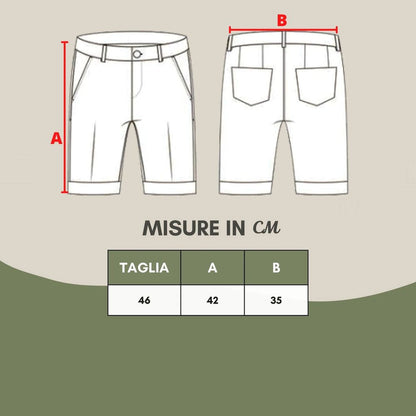 Multicolor Viscose Shorts