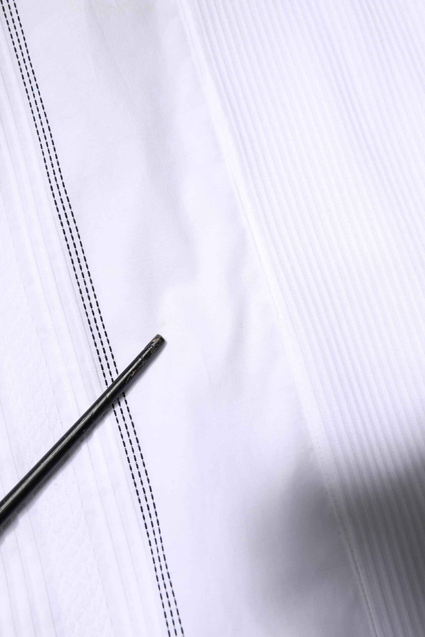 White Cotton Button Down Long Sleeves Shirt