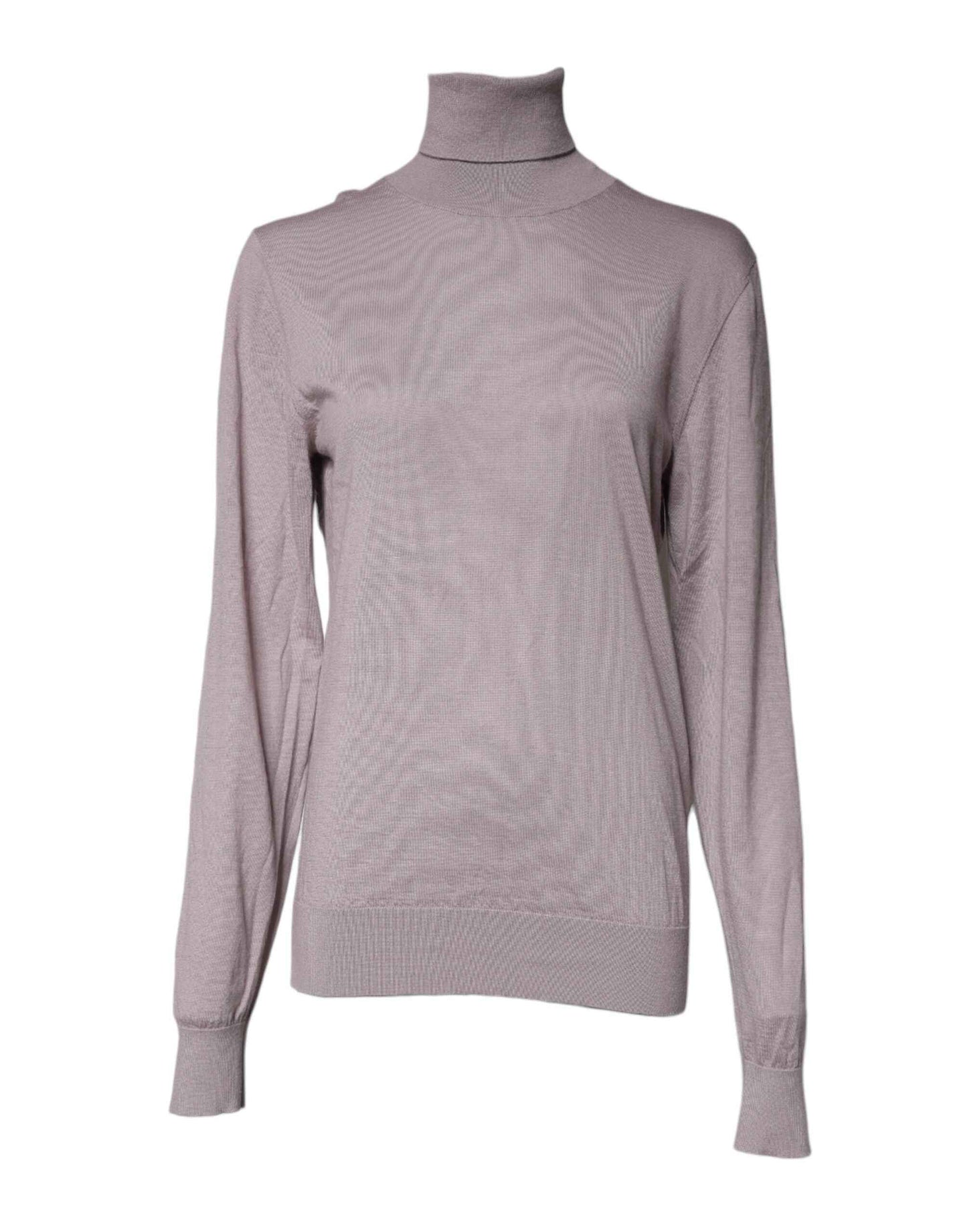 Brown Cashmere Turtleneck Pullover Sweater