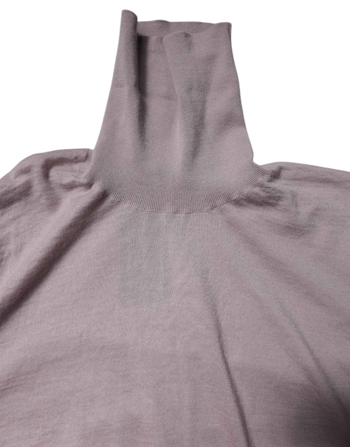 Brown Cashmere Turtleneck Pullover Sweater