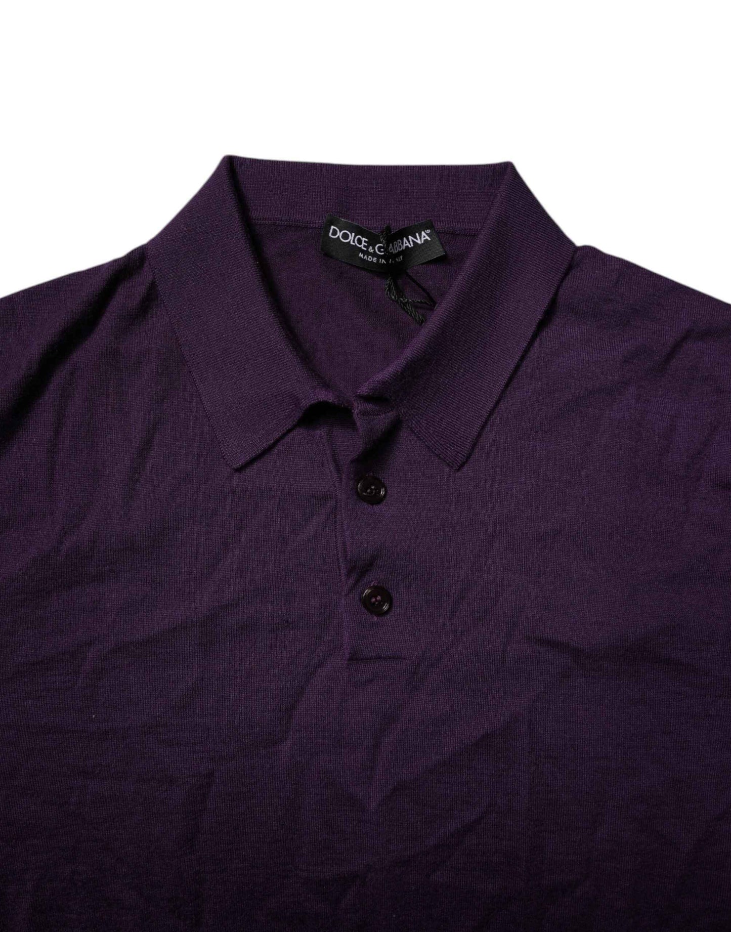 Violet Cashmere Collared Polo T-shirt