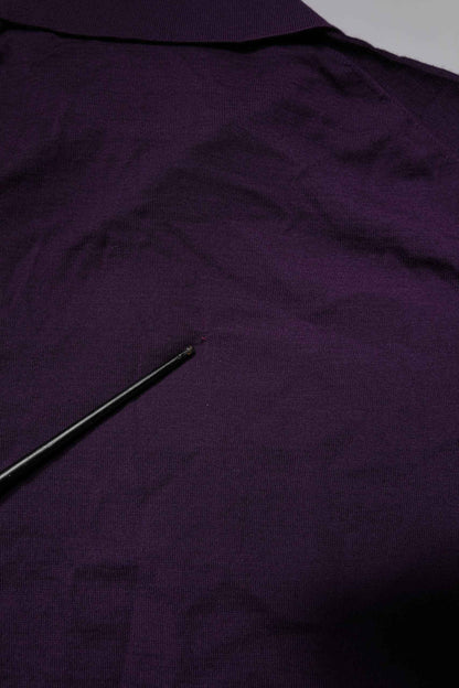Violet Cashmere Collared Polo T-shirt