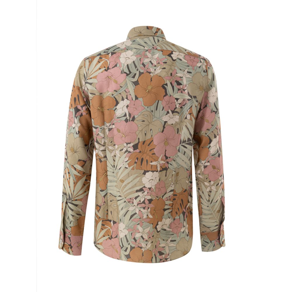 Multicolor Lyocell Pattern Shirt